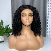 Burmese Raw Custom Closure Wig HD #1B 4x4 5x5